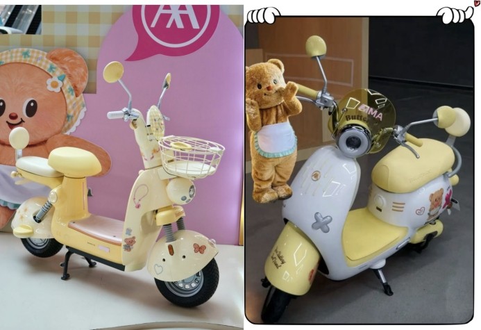 爱玛×黄油小熊联名系列席卷全国，可爱出行成社交新宠